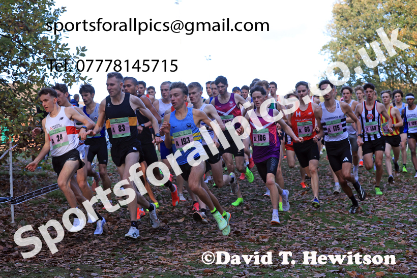 Senior Mens 2025 National Cross Country Relays, Berry Hill Park, Mansfield. Photo: David T. Hewitson/Sports for All Pics